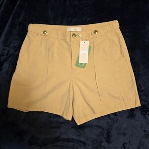 Lilly Pulitzer Tan Women Shorts with Gold Accents